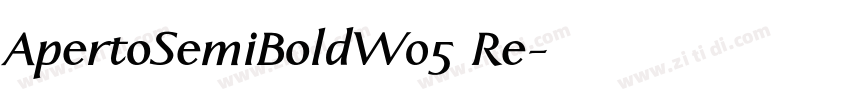 ApertoSemiBoldW05 Re字体转换
